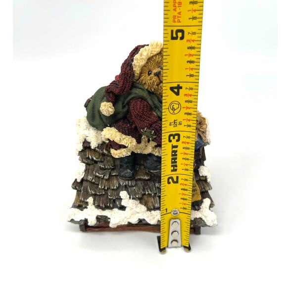 Boyds Bear Collection Klaus Jinglebear Music Box Up on the Roof Top Tested Works - Picture 8 of 10